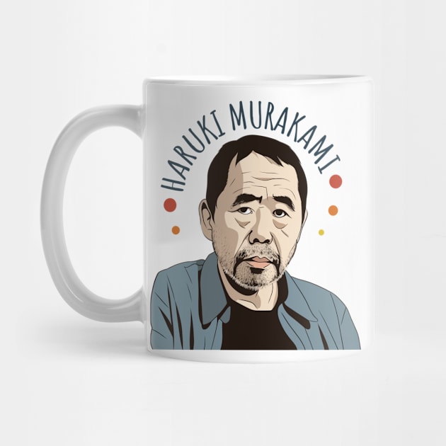 Haruki Murakami 村上 春樹 Retro Fan Art Design by DankFutura